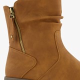 Dames enkellaarsjes cognac