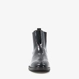 Lage dames chelsea boots zwart lak