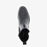 Lage dames chelsea boots zwart lak