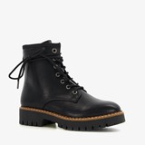 Dames veterboots zwart