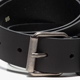 Leren heren riem zwart