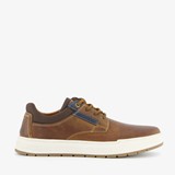 Leren heren veterschoenen cognac