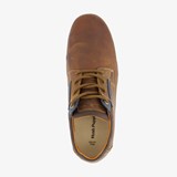 Leren heren veterschoenen cognac