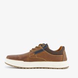 Leren heren veterschoenen cognac