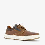 Leren heren veterschoenen cognac