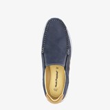 Leren heren instappers blauw