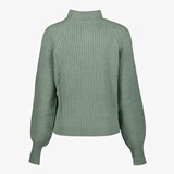 Dames trui met ballonmouwen groen