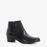 Hush Puppies leren dames enkellaarsjes met hak