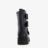 Dames biker boots met gespen