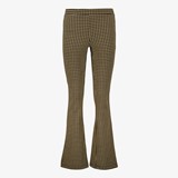 TwoDay dames flared broek bruin met print