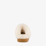 Dames pantoffels met lamsvacht cognac