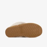 Dames pantoffels met lamsvacht cognac