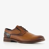 Van Beers leren heren veterschoenen cognac