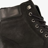 Leren heren veterboots zwart