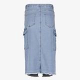 Dames lange cargo spijkerrok