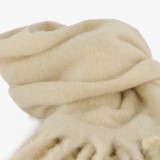 Dames sjaal met franjes beige
