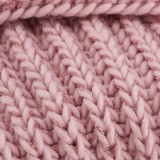 Gebreide meisjes sjaal met pompons roze