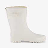 Gevoerde dames regenlaarzen wit