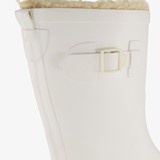 Gevoerde dames regenlaarzen wit