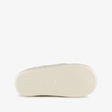 Dames teddy pantoffels beige