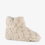 Thu!s fluffy dames sloffen beige