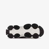 Leren dames dad sneakers zilver zwart