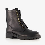 Blue Box dames veterboots zwart