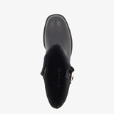 Leren dames biker boots halfhoog