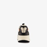 Dames dad sneakers beige goud