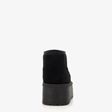 Gevoerde enkellaarsjes met platformzool