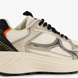 Dames dad sneakers beige goud