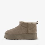 Gevoerde enkellaarsjes met platformzool