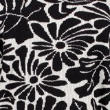 Gebreide dames trui met bloemenprint