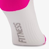 2 paar fitnesssokken wit roze