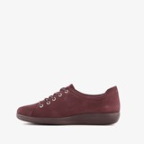 ECCO Soft 2.0 Classic leren dames sneakers rood