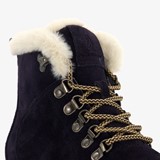 Gevoerde suede dames veterboots navy