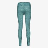 Dames sportlegging met slangenprint groen