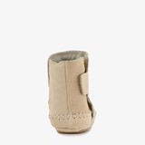 Leren meisjes babyschoenen beige
