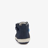 Leren jongens babyschoenen blauw