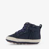 Leren jongens babyschoenen blauw