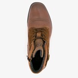 Leren heren veterschoenen cognac