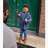 Jongens halflange winterjas blauw