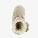 Hoge dames sloffen beige