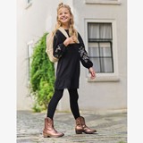 Meisjes western enkellaarsjes brons