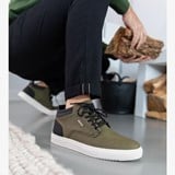 Hoge here sneakers donkergroen