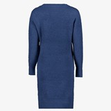 Gebreide dames jurk blauw