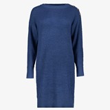 TwoDay gebreide dames jurk blauw