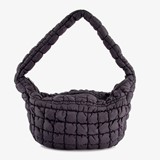 Dames schoudertas gewatteerd zwart