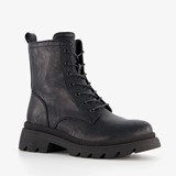 Blue Box dames veterboots zwart
