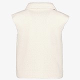 Dames teddy gilet beige